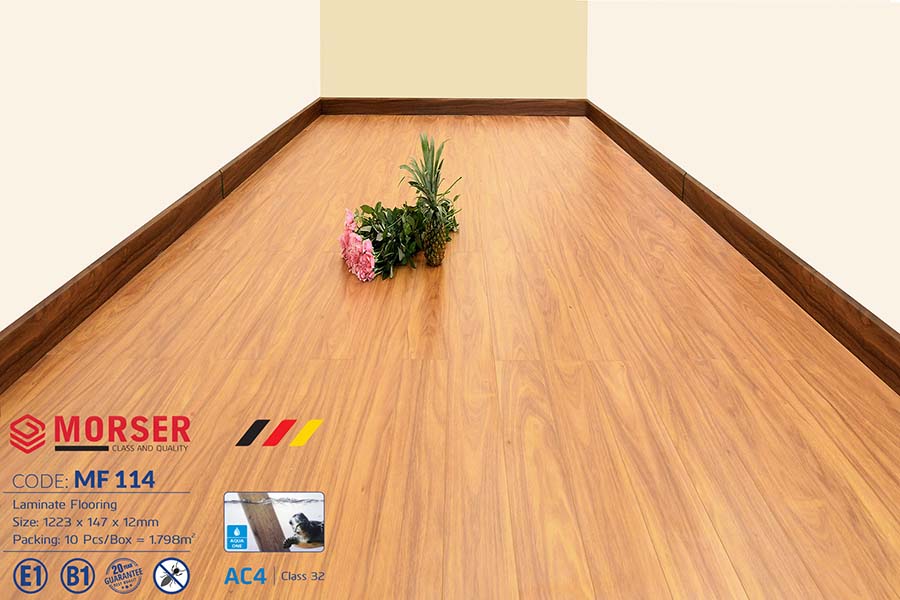 Sàn gỗ Morser 12mm cốt trắng MF114 - Ảnh 2