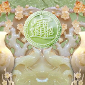 Tranh bình hoa Bình ngọc FQ338
