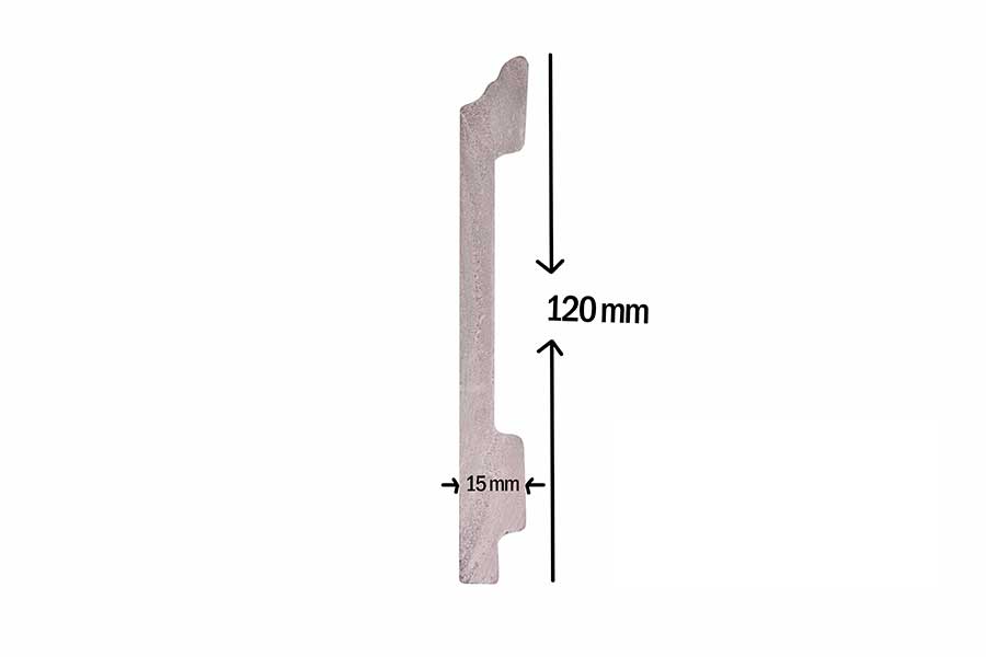 Len chân tường nhựa Hàn Quốc cao 12cm SB901