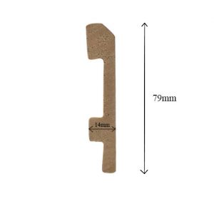 Len chân tường nhựa cao 7.9cm S79