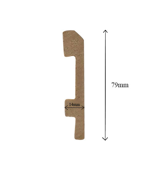 Len chân tường nhựa cao 7.9cm S79