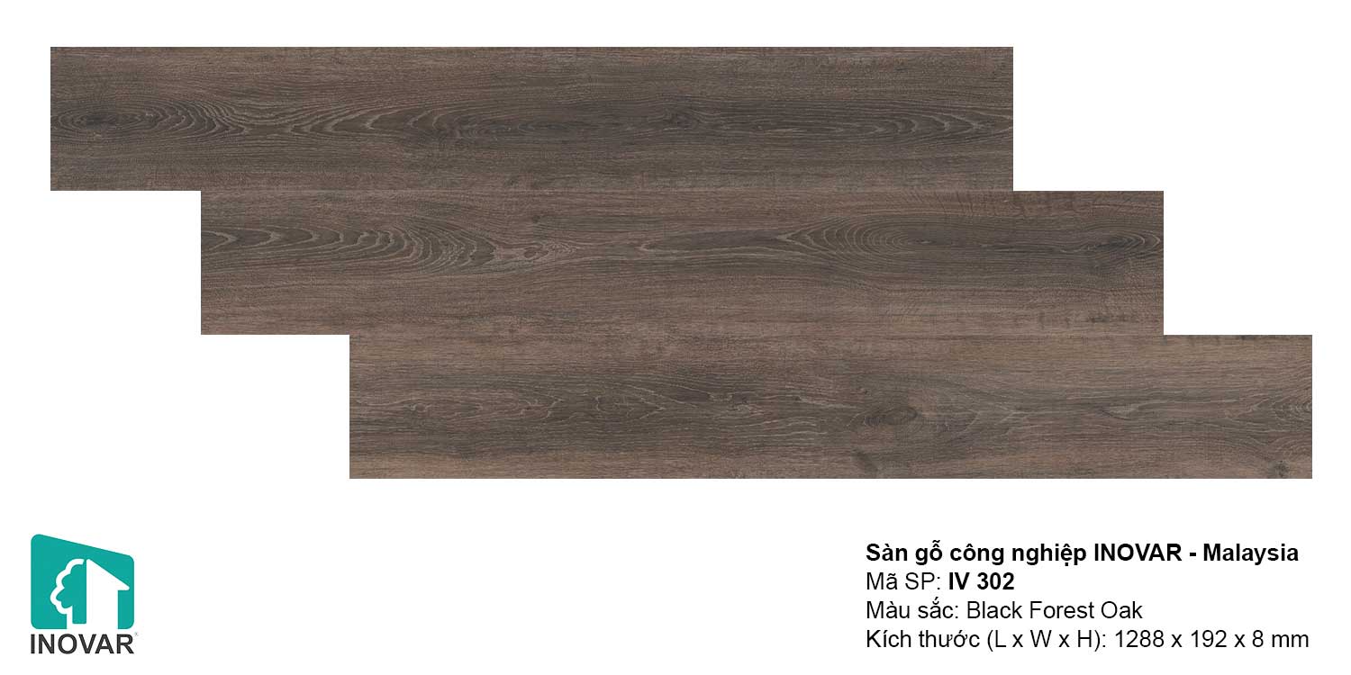 Sàn gỗ Inovar IV302 dày 8mm