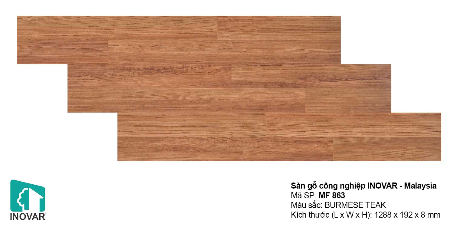 Sàn gỗ Inovar MF863 dày 8mm
