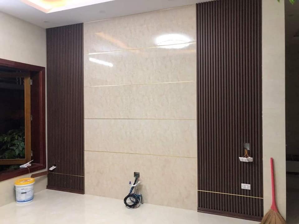 Tấm ốp PVC trang trí phòng khách