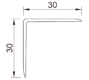 Nẹp nhôm trang trí V30