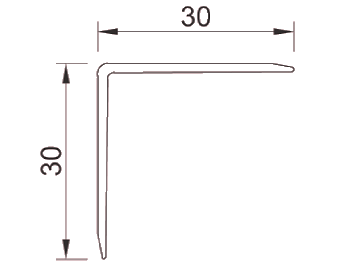 Nẹp nhôm trang trí V30