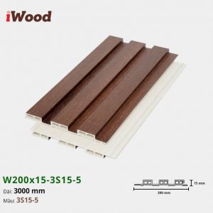 Tấm ốp tường trần 3 sóng iWood 3S15-5