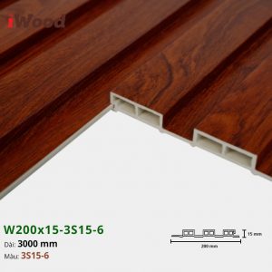 Tấm ốp tường trần 3 sóng iWood 3S15-6