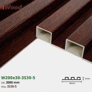 Tấm ốp tường trần 3 sóng iWood 3S30-5