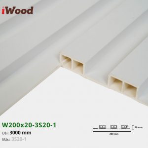 Tấm ốp tường trần 3 sóng iWood 3S20-1