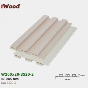 Tấm ốp tường trần 3 sóng iWood 3S20-2