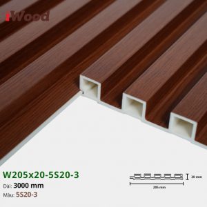 Tấm ốp tường trần iWood 5 sóng 5S20-3