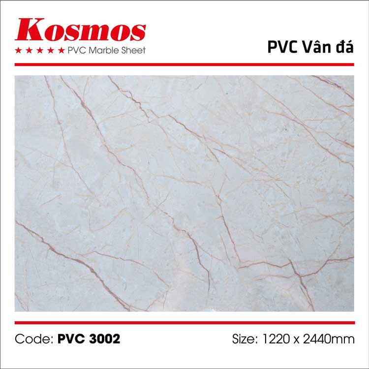 Tấm ốp tường PVC vân đá (nhựa giả đá) 3002
