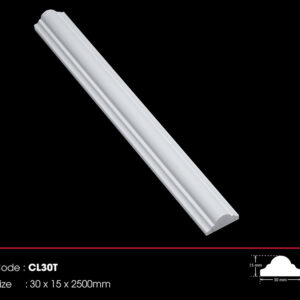 Chỉ khung viền Hàn Quốc màu trắng 3cm CL30T