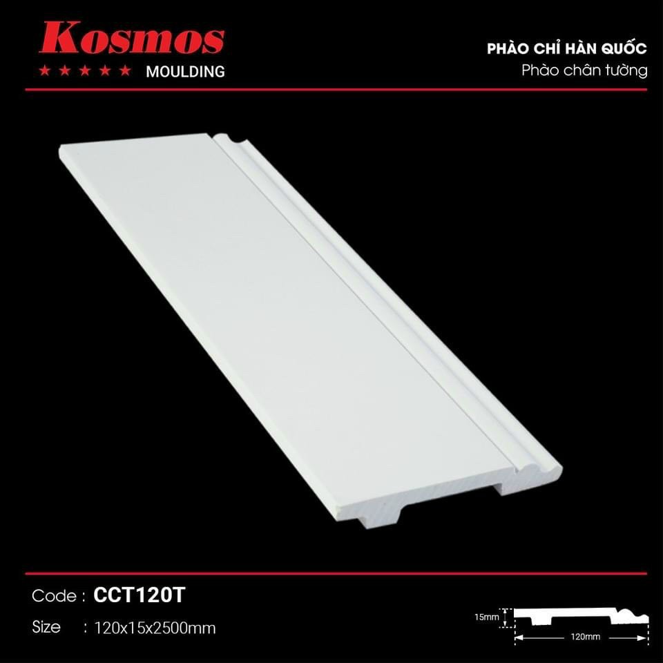 Len chân tường nhựa Hàn Quốc 12cm CCT120T
