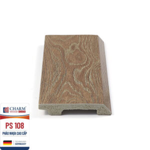 Len chân tường vân gỗ màu nâu PS 108